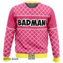 Pink Badman Dragon Ball Z Ugly Christmas Sweater Winter Gift Pink Badman Dragon Ball Z Ugly Christmas Sweater Winter Gift