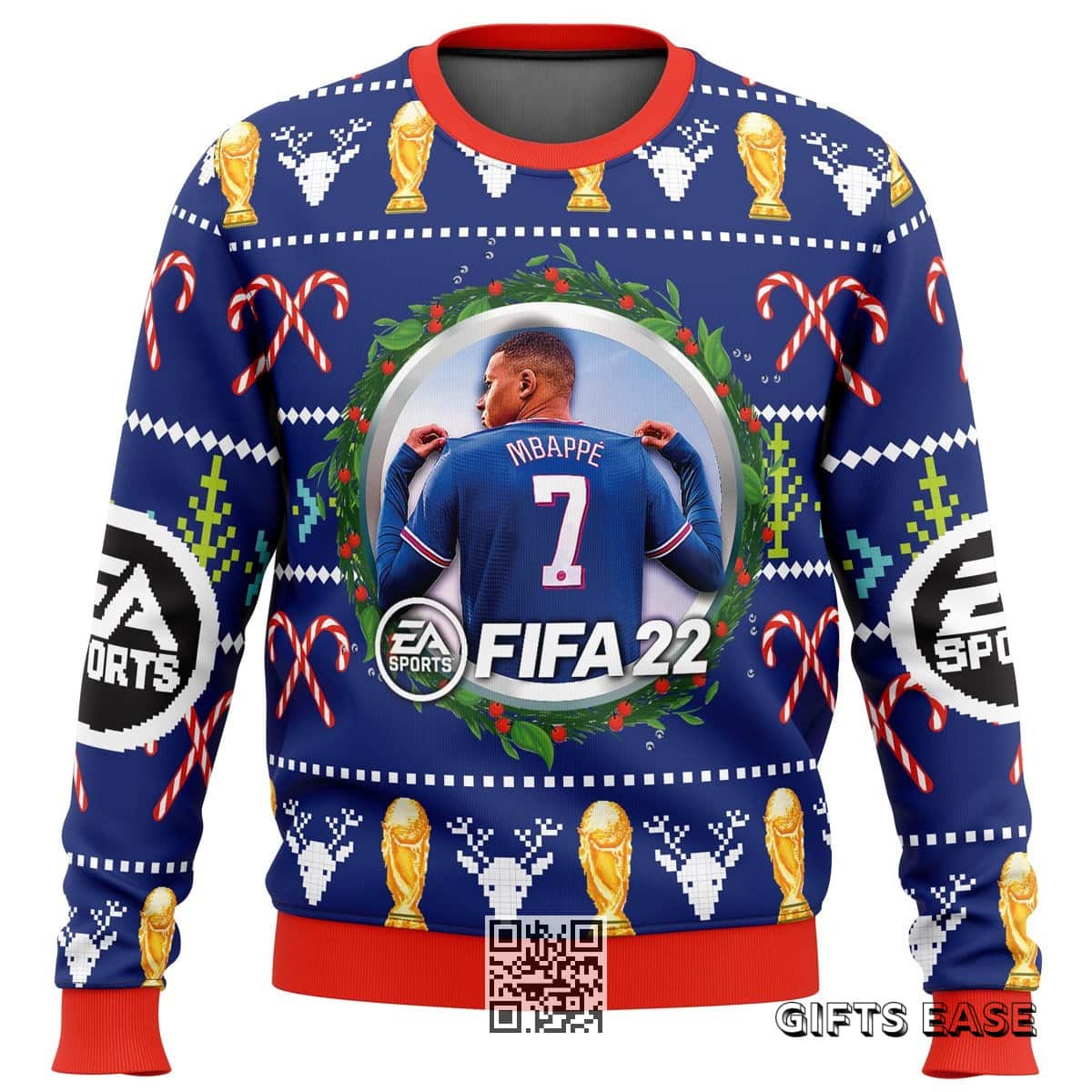 Mbappe EA Sports FIFA Ugly Christmas Sweater Xmas Pattern Mbappe EA Sports FIFA Ugly Christmas Sweater Xmas Pattern