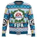 EA Sports FIFA Ugly Christmas Sweater Snowflake Pattern