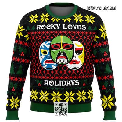 3 Ninjas Ugly Christmas Sweater Rocky Loves Holidays