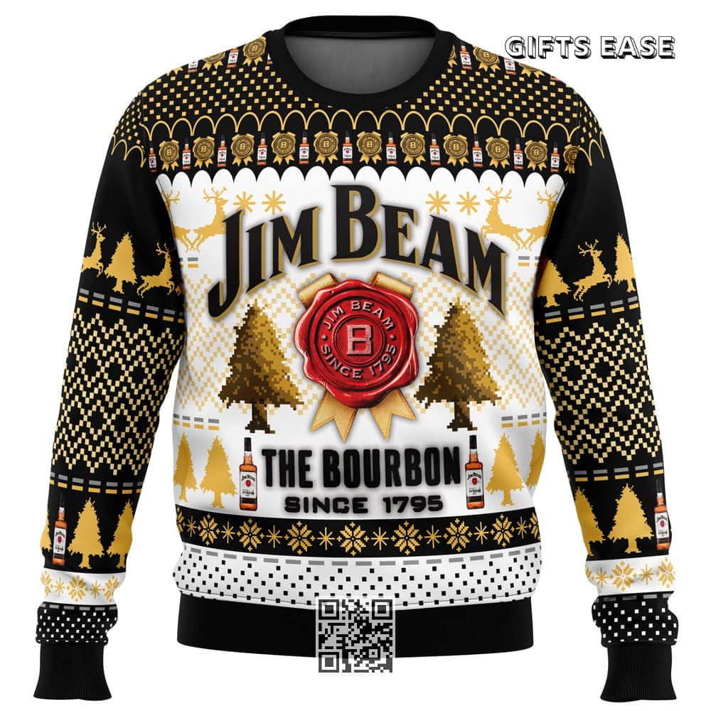 Jim Beam Ugly Christmas Sweater The Bourbon Since 1975 Jim Beam Ugly Christmas Sweater The Bourbon Since 1975
