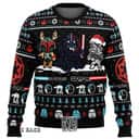 Black Star Wars Ugly Christmas Sweater Battle Of Hoth Darth Vader Stormtrooper Black Star Wars Ugly Christmas Sweater Battle Of Hoth Darth Vader Stormtrooper
