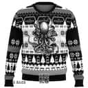 Black White Kraken Rum Ugly Christmas Sweater Black White Kraken Rum Ugly Christmas Sweater