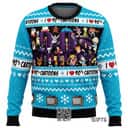 Blue Black I Love The 90s Cartoons Ugly Christmas Sweater Blue Black I Love The 90s Cartoons Ugly Christmas Sweater