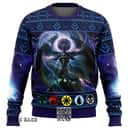 Purple Nicol Bolas Magic The Gathering Ugly Christmas Sweater