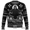 Black The Crow Ugly Christmas Sweater It Can't Snow All The Time