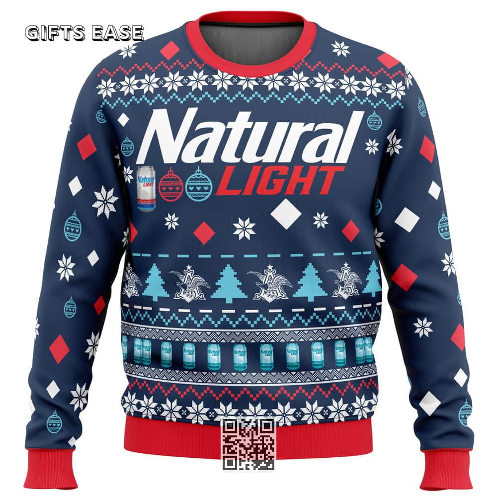 Natural Light Beer Ugly Christmas Sweater Xmas Gift Natural Light Beer Ugly Christmas Sweater Xmas Gift
