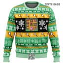Clue Board Games Ugly Christmas Sweater Snowflake Pattern