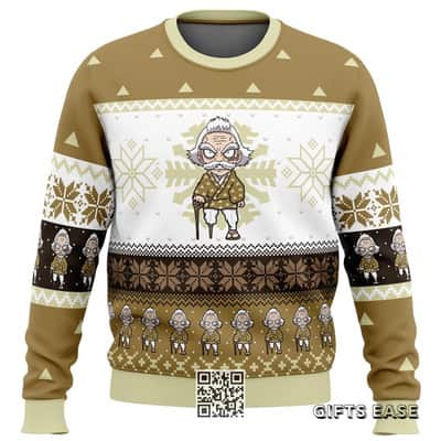 Chibi Christmas Jigoro Kuwajima Demon Slayer Ugly Christmas Sweater