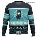 Chibi Muichiro Tokito Demon Slayer Ugly Christmas Sweater Snowflake Pattern Chibi Muichiro Tokito Demon Slayer Ugly Christmas Sweater Snowflake Pattern