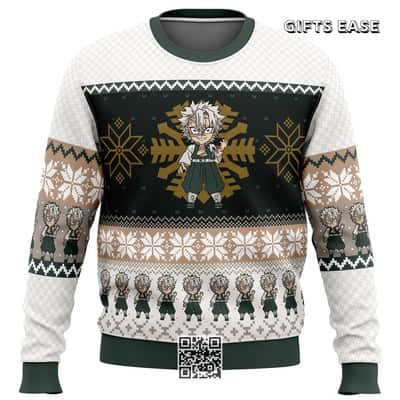 Chibi Sanemi Shinazugawa Demon Slayer Ugly Christmas Sweater
