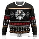 Black White Chibi Muzan Kibutsuji Demon Slayer Ugly Christmas Sweater