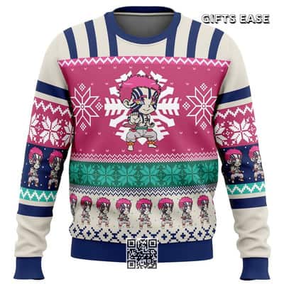Chibi Akaza Demon Slayer Ugly Christmas Sweater Xmas Gift