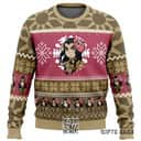 Chibi Haganezuka Hotaru Demon Slayer Ugly Christmas Sweater Snowflake Pattern
