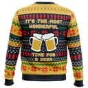 It’s The Most Wonderful Time For A Beer Ugly Christmas Sweater Xmas Pattern It’s The Most Wonderful Time For A Beer Ugly Christmas Sweater Xmas Pattern