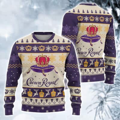 Crown Royal Whisky Ugly Christmas Sweater Crown Royal Whisky Ugly Christmas Sweater