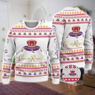 White Crown Royal Ugly Christmas Sweater White Crown Royal Ugly Christmas Sweater