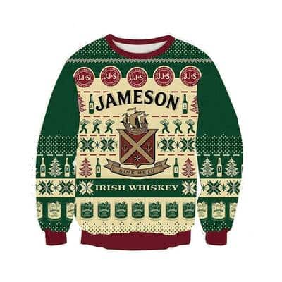 Jameson Irish Whiskey Ugly Christmas Sweater Jameson Irish Whiskey Ugly Christmas Sweater