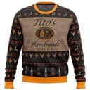 Tito&rsquo;s Vodka Ugly Christmas Sweater Xmas Pattern