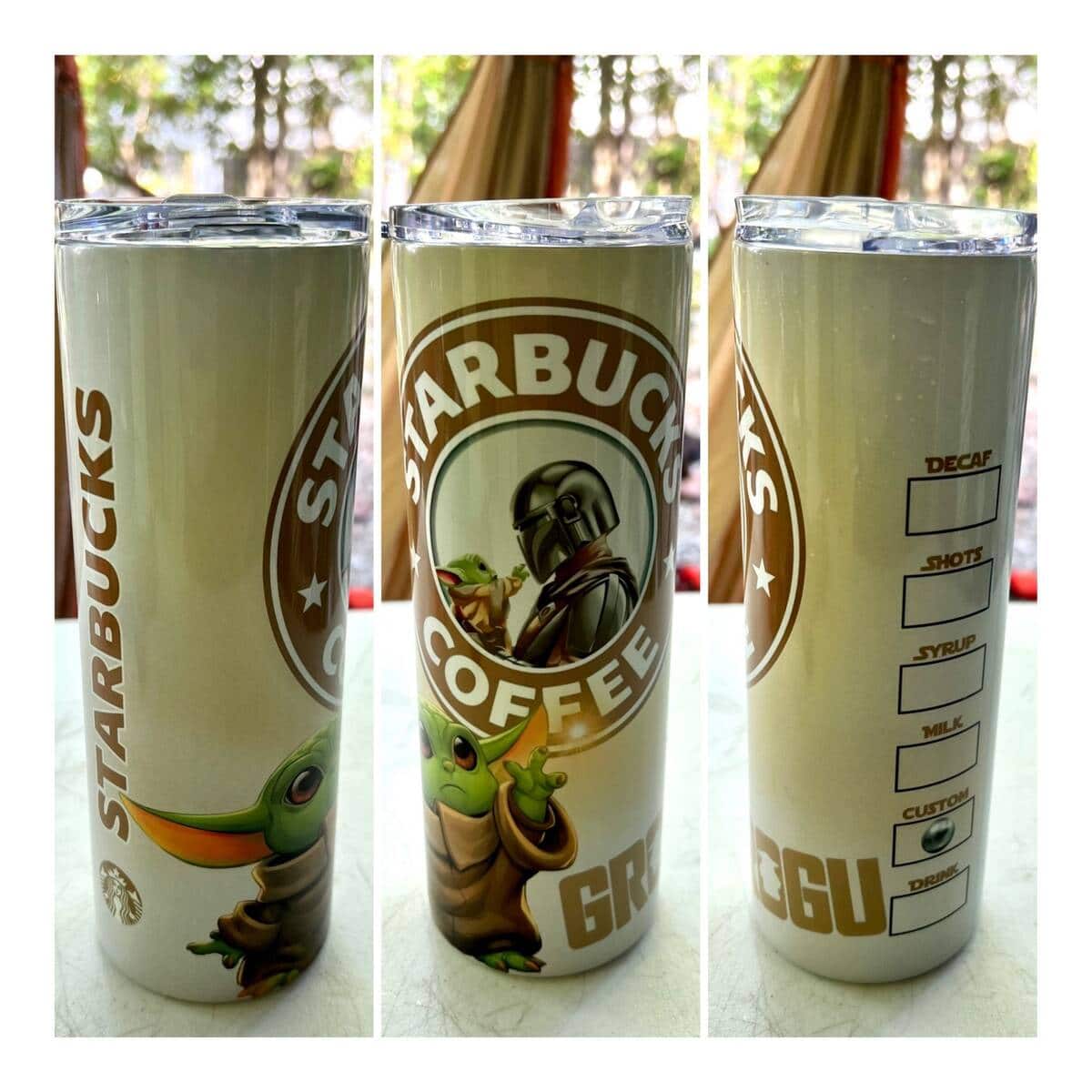 Darth Vader Baby Yoda Grogu Tumbler Darth Vader Baby Yoda Grogu Tumbler