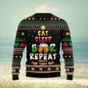 Eat Sleep Beer Repeat Ugly Christmas Sweater Merry Xmas Eat Sleep Beer Repeat Ugly Christmas Sweater Merry Xmas