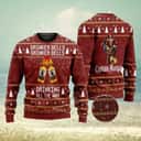Captain Morgan Ugly Christmas Sweater Drinker Bells Drinking All The Way