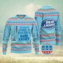 Blue In Case Of Accident My Blood Type Is Bud Light Beer Ugly Christmas Sweater Blue In Case Of Accident My Blood Type Is Bud Light Beer Ugly Christmas Sweater