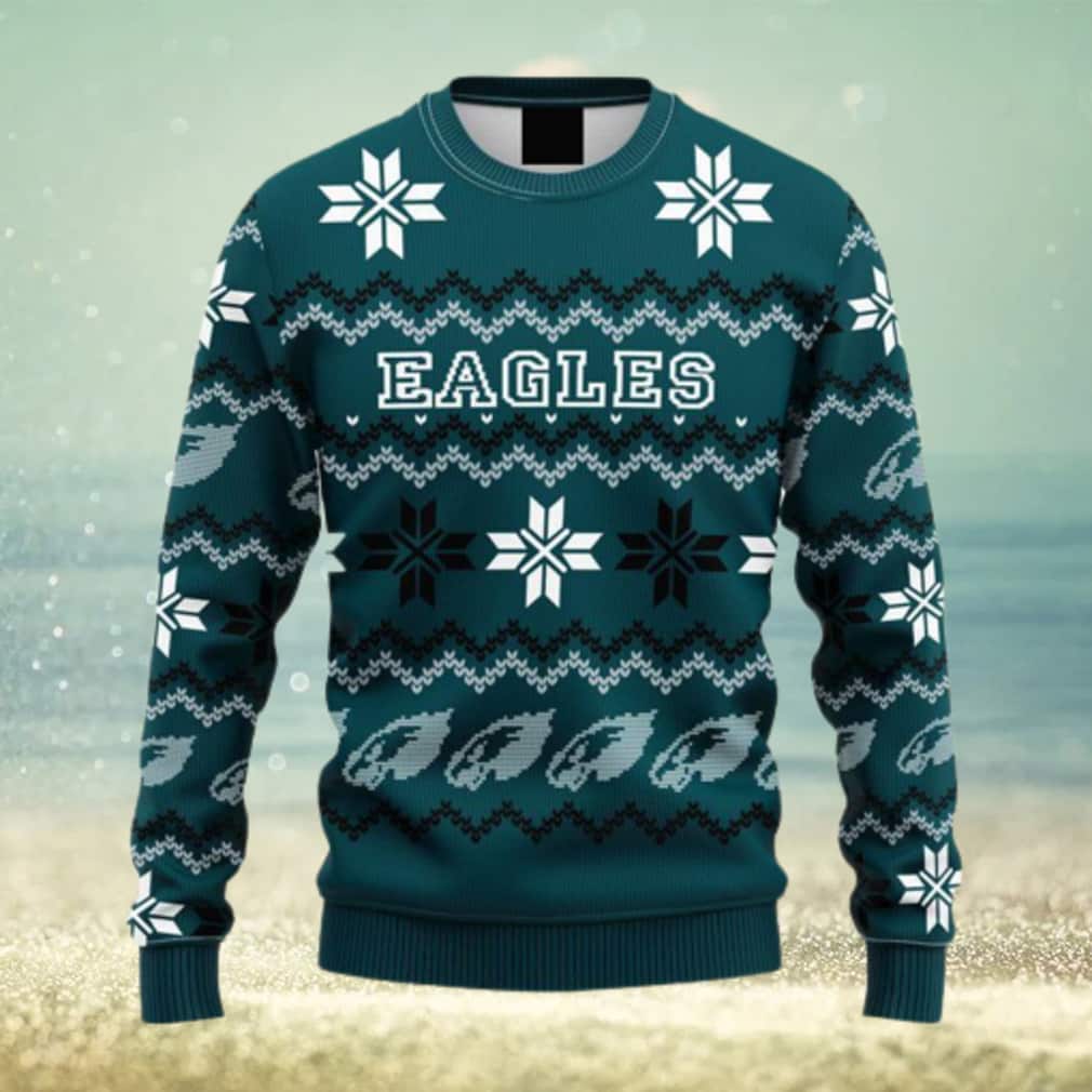 Green NFL Philadelphia Eagles Ugly Christmas Sweater Green NFL Philadelphia Eagles Ugly Christmas Sweater