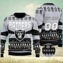 NFL Las Vegas Raiders Ugly Christmas Sweater Custom Name Number