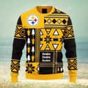 Black Yellow Pittsburgh Steelers NFL Ugly Christmas Sweater