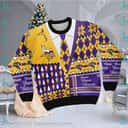 Minnesota Vikings NFL Ugly Christmas Sweater Snowflakes Pattern
