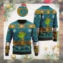 Jacksonville Jaguars NFL Ugly Christmas Sweater Cute Grinch