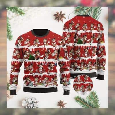 Mickey NFL San Francisco 49ers Ugly Christmas Sweater