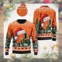 Miami Hurricanes NCAA Ugly Christmas Sweater Ho Ho Ho Custom Name