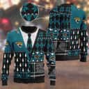 NFL Jacksonville Jaguars Ugly Christmas Sweater Cardigan Style