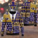 Baltimore Ravens NFL Ugly Christmas Sweater Cardigan Style