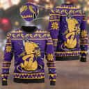 Minnesota Vikings NFL Ugly Christmas Sweater Cute Winnie The Pooh Bear