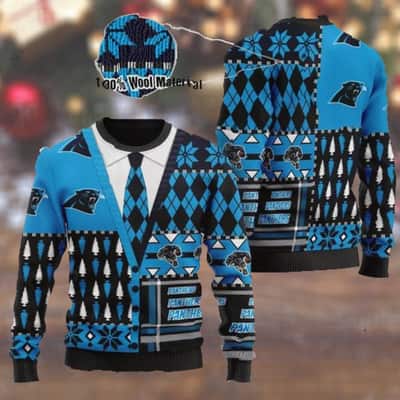 NFL Carolina Panthers Ugly Christmas Sweater Xmas Gift