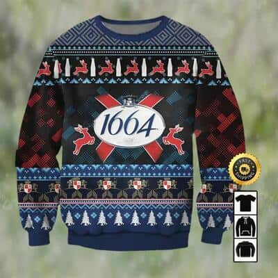 1664 Blanc Beer Ugly Christmas Sweater Xmas Pattern