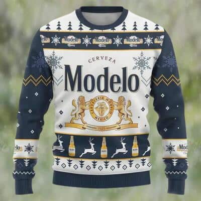 Cerveceria Modelo Beer Ugly Christmas Sweater Xmas Pattern