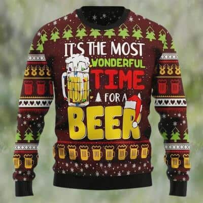 It’s The Most Wonderful Time For A Beer Ugly Christmas Sweater