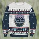 Grand Teton Brewing Beer Ugly Christmas Sweater Xmas Pattern