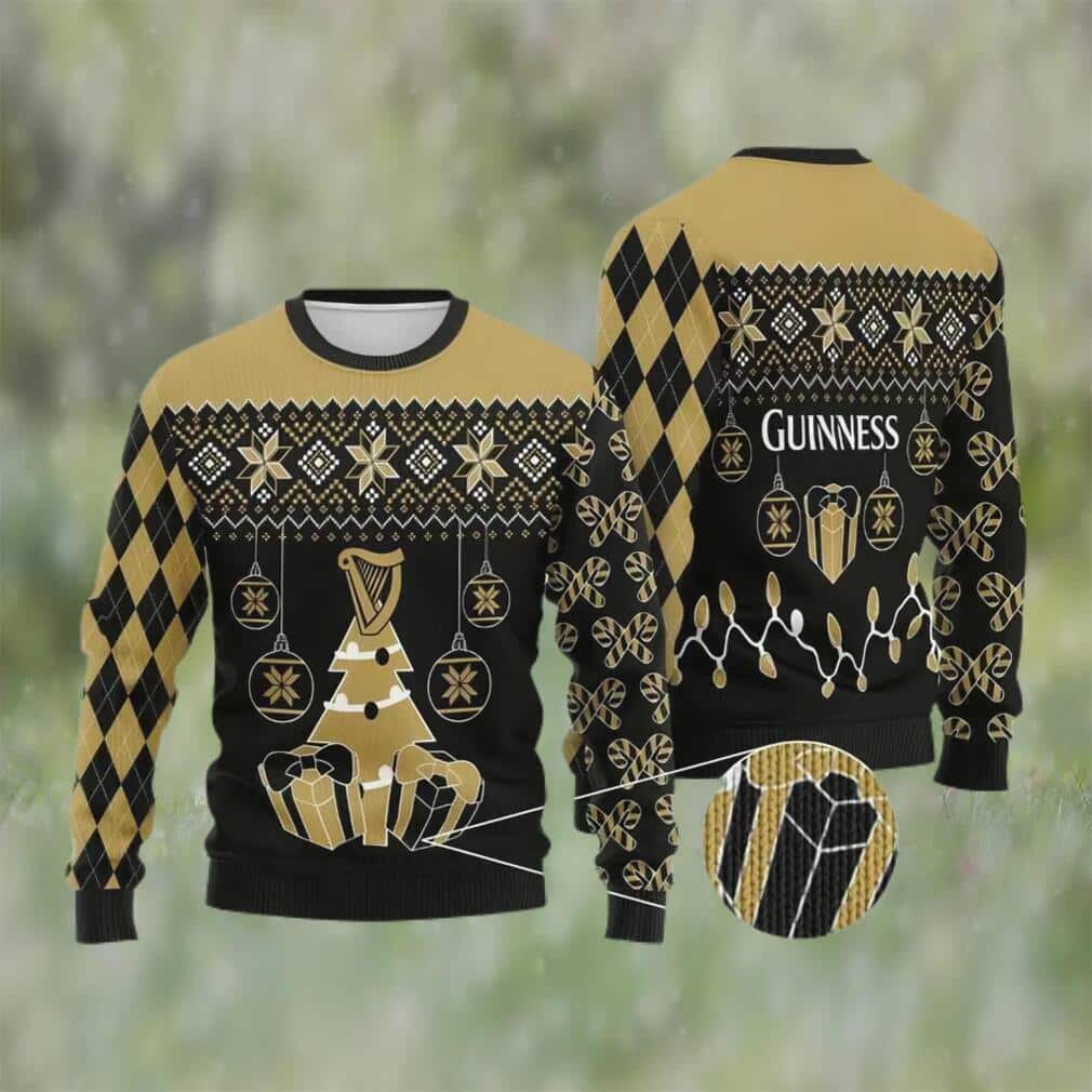 Guinness Beer Ugly Christmas Sweater Xmas Pattern Guinness Beer Ugly Christmas Sweater Xmas Pattern