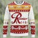 Rainier Beer Ugly Christmas Sweater Reindeer Pine Tree Rainier Beer Ugly Christmas Sweater Reindeer Pine Tree