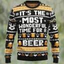 It's The Most Wonderful Time For A Beer Ugly Christmas Sweater Winter Gift It's The Most Wonderful Time For A Beer Ugly Christmas Sweater Winter Gift