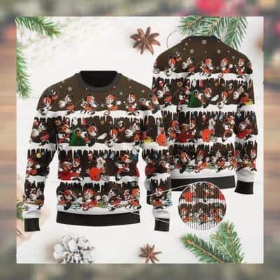 NFL Cleveland Browns Mickey Ugly Christmas Sweater