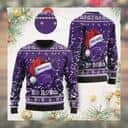 NCAA Kansas State Wildcats Ugly Christmas Sweater Ho Ho Ho Custom Name NCAA Kansas State Wildcats Ugly Christmas Sweater Ho Ho Ho Custom Name