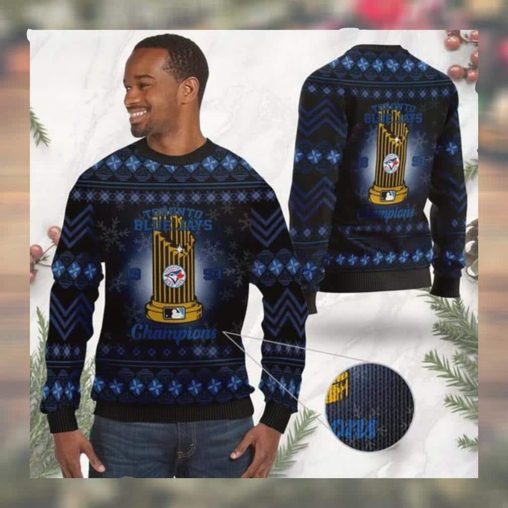 MLB Toronto Blue Jays Ugly Christmas Sweater World Series Champions MLB Toronto Blue Jays Ugly Christmas Sweater World Series Champions