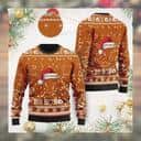 NCAA Texas Longhorns Ugly Christmas Sweater Ho Ho Ho Custom Name NCAA Texas Longhorns Ugly Christmas Sweater Ho Ho Ho Custom Name