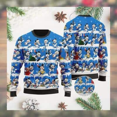 NFL Mickey Los Angeles Chargers Ugly Christmas Sweater